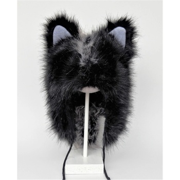 Woolnil hřejivá zimní čepice Vlk bílá