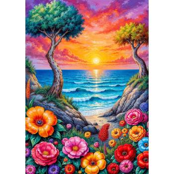 Enjoy - Puzzle Blooming Coast - 1 000 piese