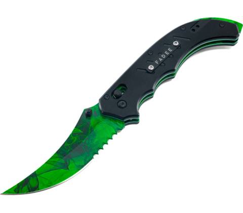 F A D E E Flip knife Gamma doppler