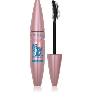 Maybelline new york Lash Sensational водоустойчива спирала за удължаване, извиване на миглите и придаване на обем цвят Black 9.4ml