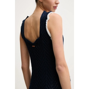 Pepe Jeans Рокля Pepe Jeans OLLIE DRESS в тъмносиньо дълга разкроена PL953717 (PL953717)