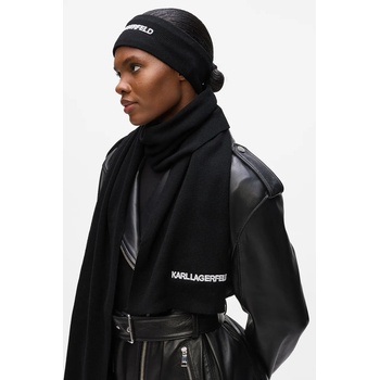 Karl Lagerfeld Шал Karl Lagerfeld в черно с изчистен дизайн A4W33027 (A4W33027)