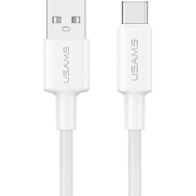 USAMS Кабел за данни USAMS U90 USB - Type-C, 100 см, БЯЛ SJ761USB01 (SJ761USB01)