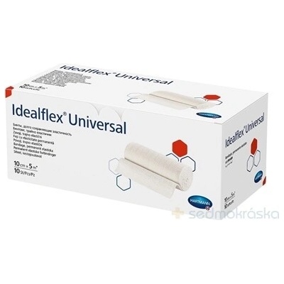 Idealflex universal obväz univerzálny trvalo elastický, 10 cm x 5 m, 1x10 ks