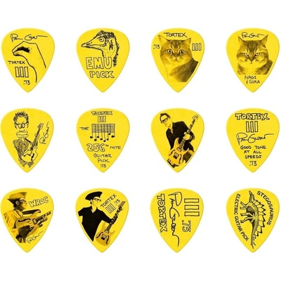 Dunlop PG462P073 Paul Gilbert Custom Tortex TIII 0.73 Player Pack Перце за китара (PG462P073)