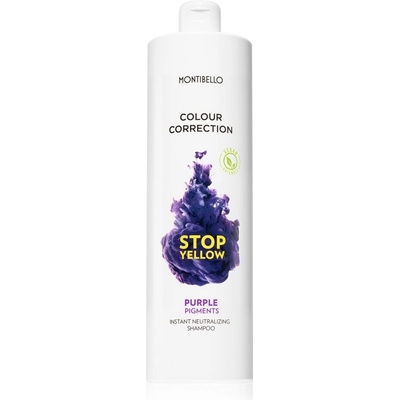 Montibello Colour Correction Stop Yellow šampón pre zosvetlené a blond vlasy neutralizujúci žlté tóny 1000 ml