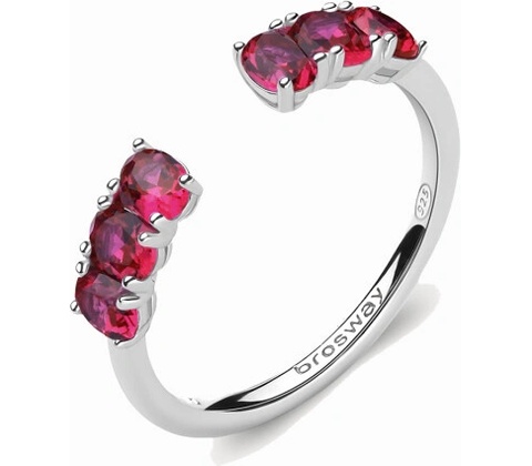 Brosway prsteň Fancy Passion ruby BWFPR11