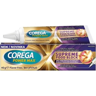 Corega Power Max Supreme Food Block fixační krém 40 g