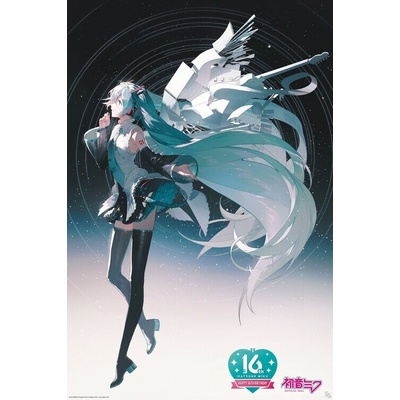 Plagát, Obraz - Hatsune Miku - Happy 16th Birthday Miku, 61 × 91.5 cm