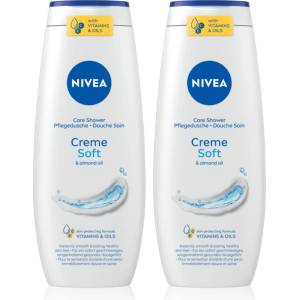 Nivea Creme Soft душ гел - грижа изгодна опаковка 2 x 500 ml
