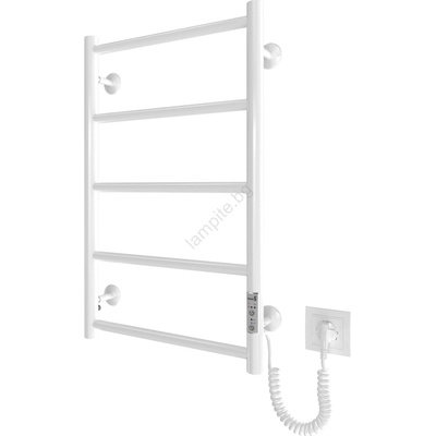 Mario Radiators Радиатор за баня (стълба) CLASSIC 65W/230V 66x42 cm неръждаема стомана/bяла, десен (MR0080)