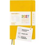 Leuchtturm1917 Weekly Calendar & Notebook Dotted Medium (A5) 2027, Colorful SeasonsYellow, German, Hardcover, Calendar Overview 2026/2027/2028, Planning Overview 01.27-12.28, Project Planner, Folding Pocket - 400199