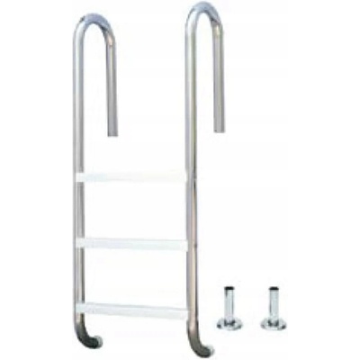 PWS bazénové schůdky SLIM Into Concrete 4 stupně (AISI-304)
