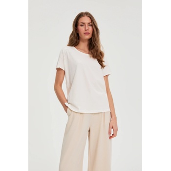 Moodo Блуза с декоративна аплика бяла Moodo Moodo | Byal | ЖЕНИ | XXL