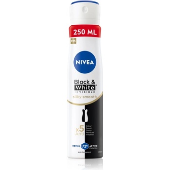 Nivea Black & White Invisible Silky Smooth антиперспирант-спрей за жени 250ml