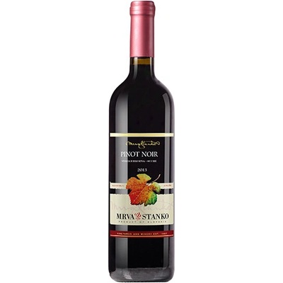 Mrva & Stanko Pinot Noir výber z hrozna suché červené 2015 13% 0,75 l (čistá fľaša)