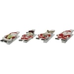 TITANUM Wooden buckles with decor 4pcs