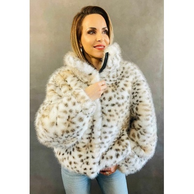 Max Original Leather Bunda s umelou kožušinou 12100 l.leopard