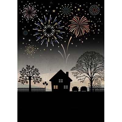 Luxusní přání M176 BUG ART - FIREWORKS