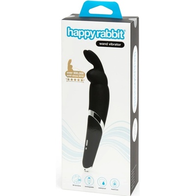 Happyrabbit Wand rechargeable massaging vibrator black