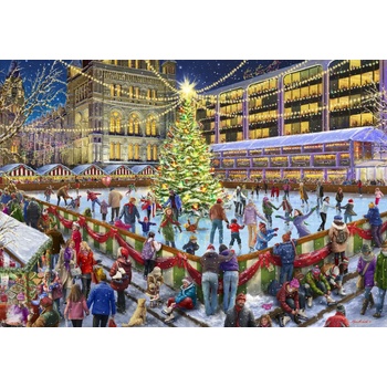 Bluebird Puzzle - Puzzle Christmas Skating - 1 000 piese
