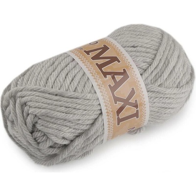 Pletací příze Jumbo Maxi 100 g Varianta: 9 (906) šedá nejsvětlější, Balení: 1 ks 44062/88797/201510