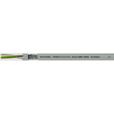 Helu 20037-500 dátový kábel LiYCY 14 x 0.25 mm² sivá 500 m