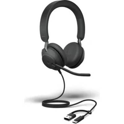 Слушалки JABRA Evolve2 40 SE, USB C/A, UC Stereo (24189-989-799)