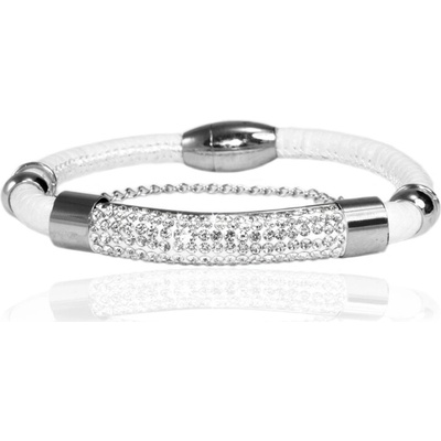 BM Jewellery Náramek se zirkony a řetízkem S5120