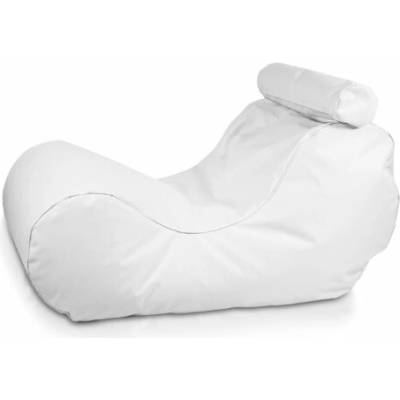 TiaHome Sedací vak Ležadlo XL polyester Biela