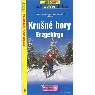 Krušné hory zimní mapa 1:75 000