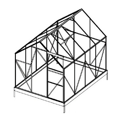 Lanit Plast náhradní prosklení pro skleník LANITPLAST PLUGIN 6x8 PC 4 mm LG3053