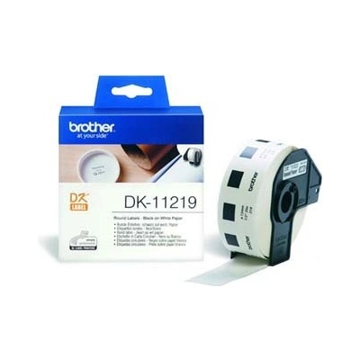 Brother DK-11219, 12mm, biela, originálna papierová role