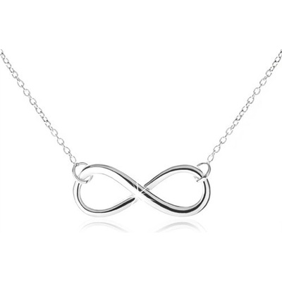 Šperky eshop Nastavitelný ze stříbra symbol INFINITY jemný SP48.15