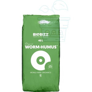 Biobizz Worm Humus 40л. - Органичен подобрител / обогатител за субстрати от хумус от червеи (вермикаст) (5117)