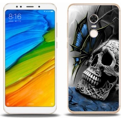 Pouzdro mmCase Gelové Xiaomi Redmi 5 Plus - motél a lebka