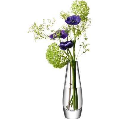LSA International LSA Flower Single stem váza sklenená 17cm číra, Handmade