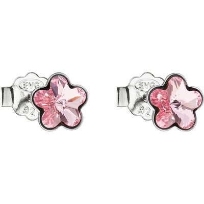 Pavona pecka s krystaly Swarovski růžová kytička 31080.3 fuchsia