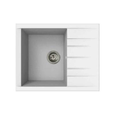 Мивка с едно корито и отцедник Stradour 1C XS Бял