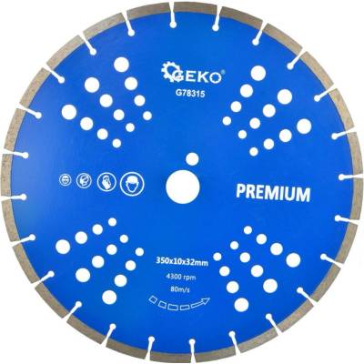 Kotouč řezný diamantový segmentový 350x32mm GEKO Premium G78315