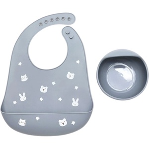 Lorelli Силиконов сет за хранене Lorelli Premium - 2 части, Grey (10230710003)