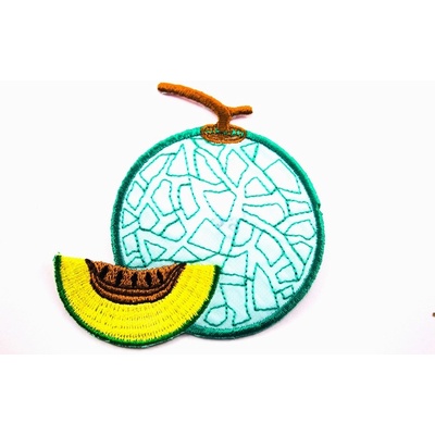 Nažehľovacia záplata - Melón - rozmer 7 cm x 5,8 cm