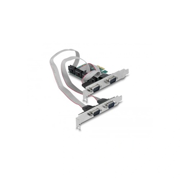 Delock Карта за разширение на слотове Delock, PCI Express Card към 4 x Serial RS-232 (90410) (90410)