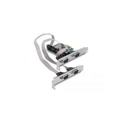 Delock Карта за разширение на слотове Delock, PCI Express Card към 4 x Serial RS-232 (90410)
