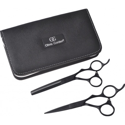 Olivia Garden SilkCut PRO Matt Black 5.00 Shear/6.35T EUR Thinner