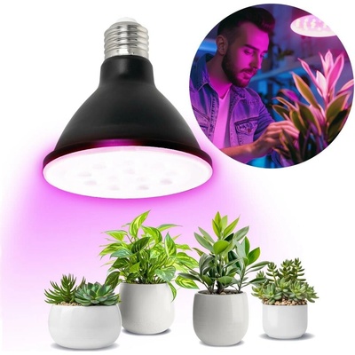 Brilagi LED Žiarovka na rast rastlín VITABLOOM E27/9W/230V 1200K čierna Brilagi BG1666