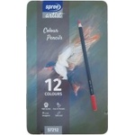Spree Art Цветни моливи в метална кутия Artist 12 цвята