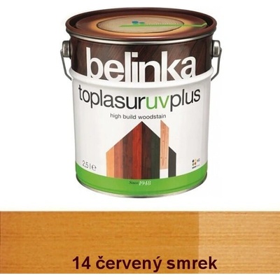 Belinka Toplasur UV Plus 10 l červený smrek