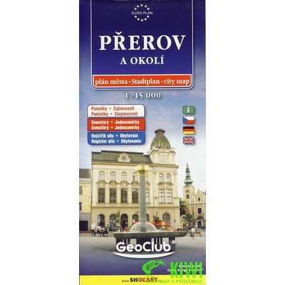 Přerov 1:15T/plán města+ okolí