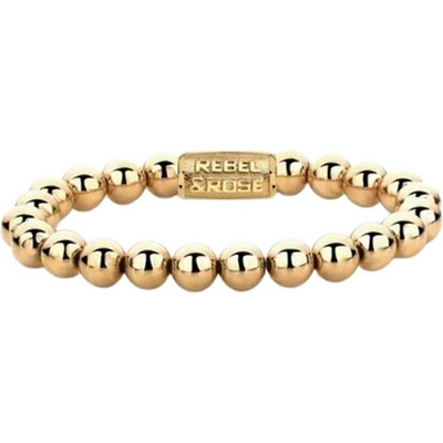 Rebel & Rose Dámsky náramok Yellow Gold Only 8 mm RR-80060-G-M